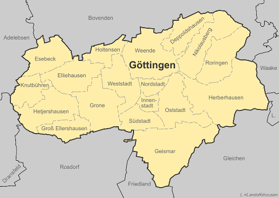 Stadtgliederung Gttingen