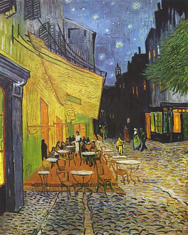 Van Gogh Cafterrasse bei Nacht