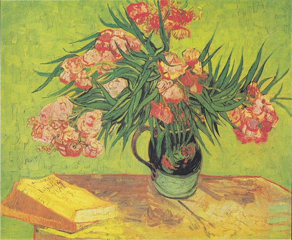 Van Gogh Vase mit Oleander und Bcher