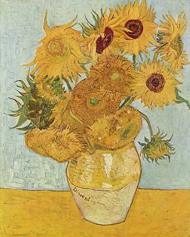 Van Gogh Zwlf Sonnenblumen in einer Vase